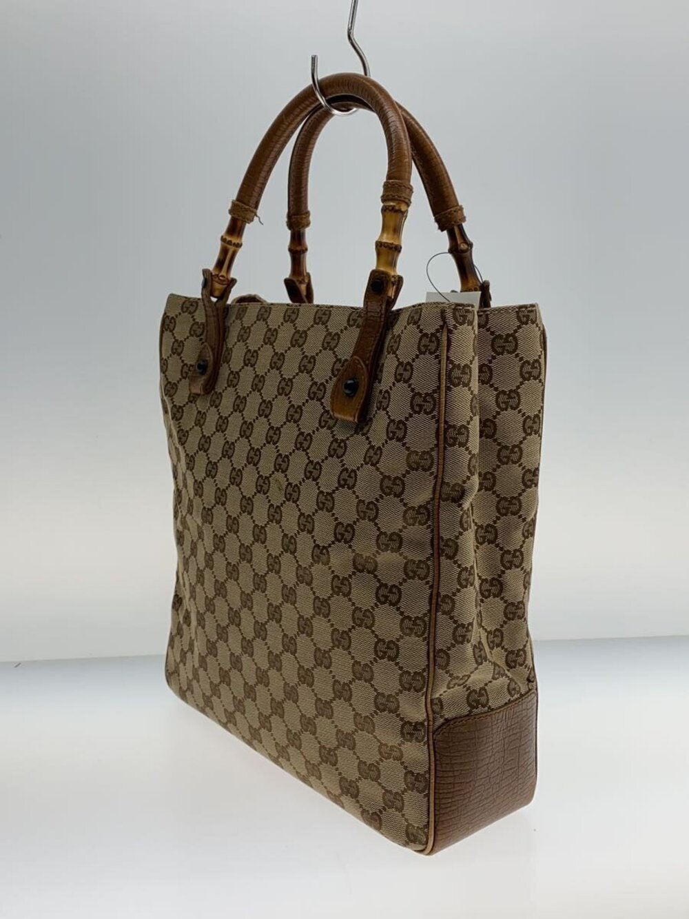 Gucci Cream over Beige All Canvas Handbag Cream Tan